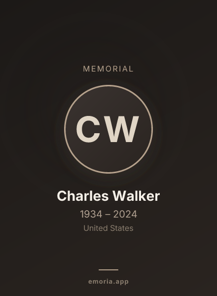 Memorial portrait of Charles Walker