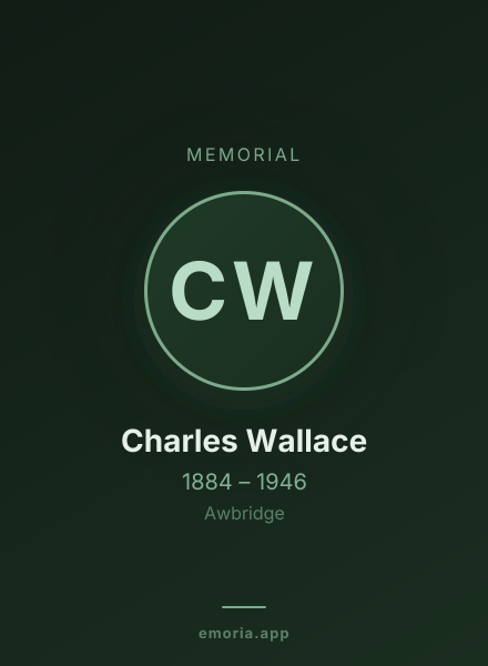 Memorial portrait of Charles Wallace