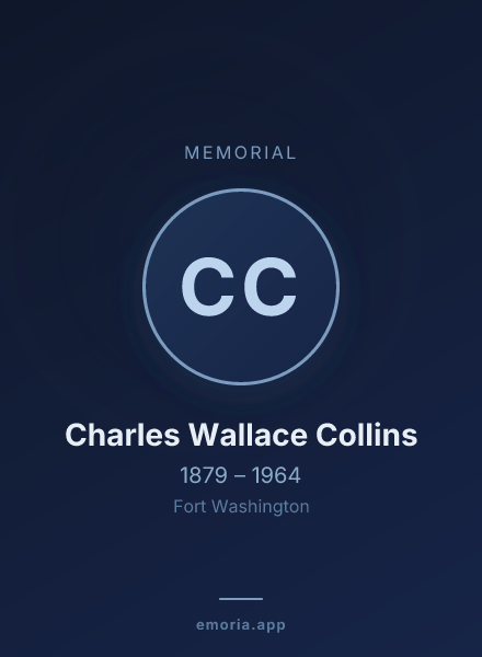 Memorial portrait of Charles Wallace Collins