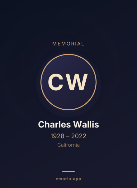 Memorial portrait of Charles Wallis