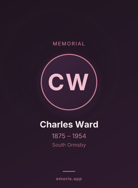 Memorial portrait of Charles Ward