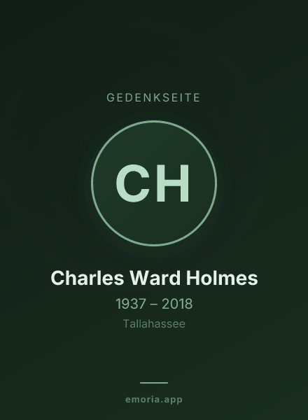 Gedenkportrait von Charles Ward Holmes