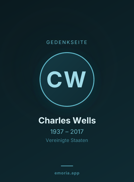 Gedenkportrait von Charles Wells
