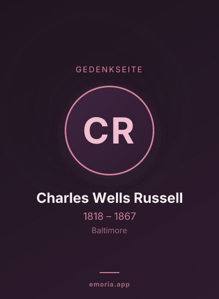 Gedenkportrait von Charles Wells Russell