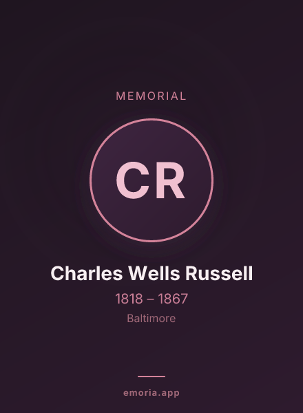 Memorial portrait of Charles Wells Russell