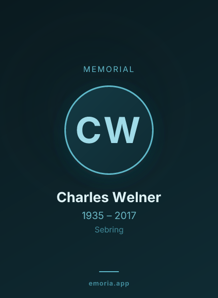 Memorial portrait of Charles Welner