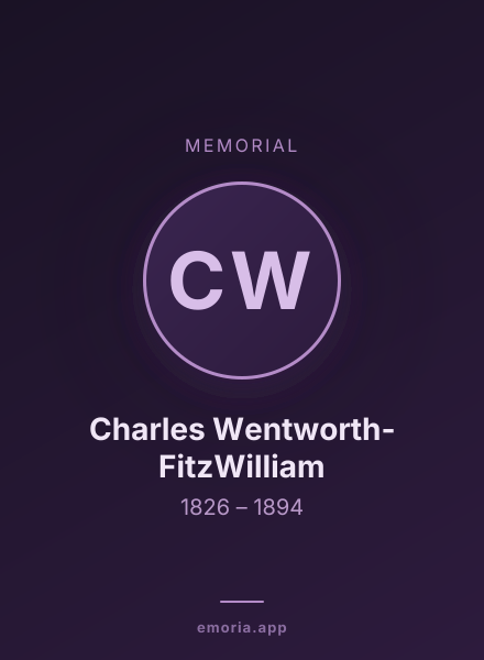 Memorial portrait of Charles Wentworth-FitzWilliam