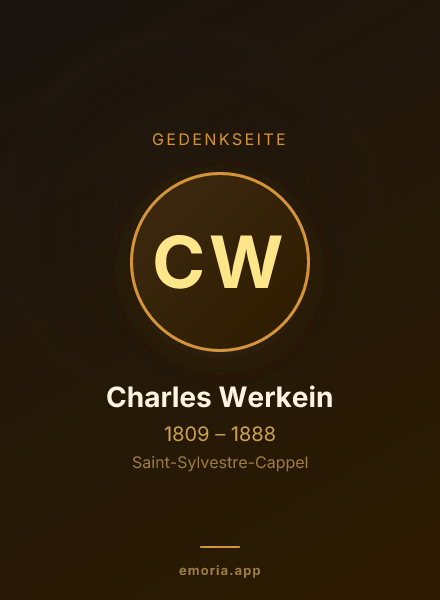 Gedenkportrait von Charles Werkein