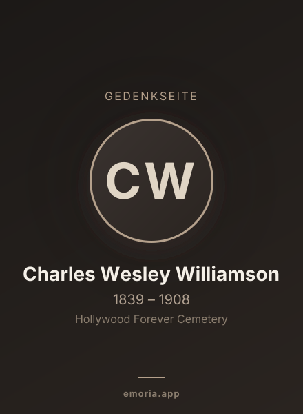 Gedenkportrait von Charles Wesley Williamson