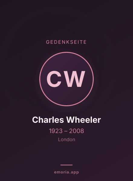 Gedenkportrait von Charles Wheeler
