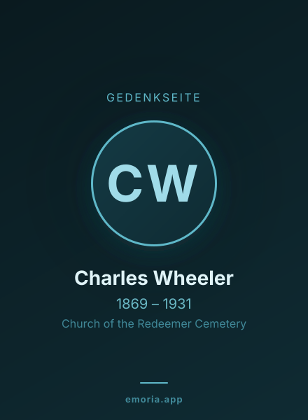 Gedenkportrait von Charles Wheeler