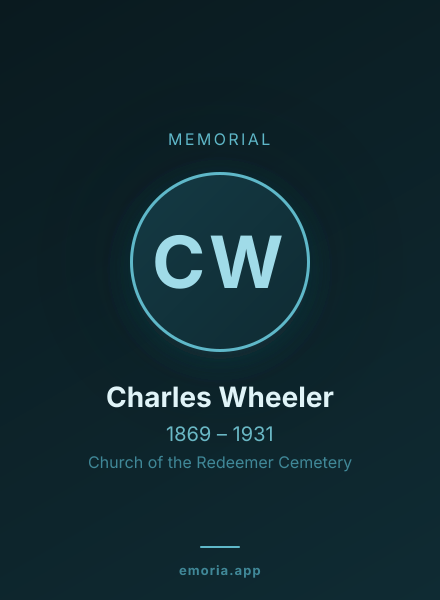 Memorial portrait of Charles Wheeler