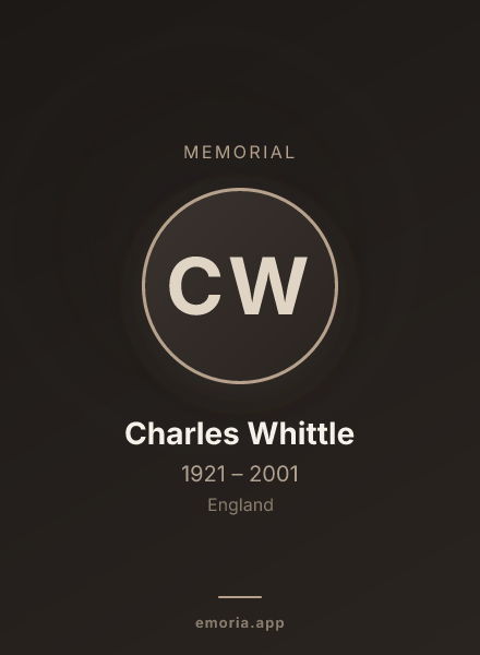 Memorial portrait of Charles Whittle