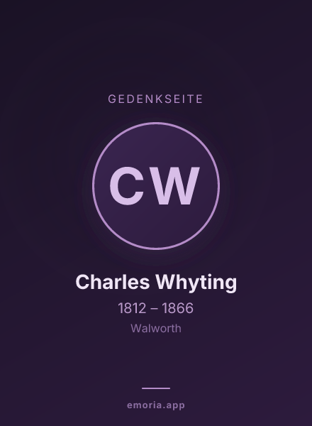 Gedenkportrait von Charles Whyting