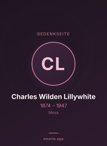 Gedenkportrait von Charles Wilden Lillywhite