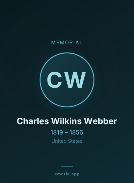 Memorial portrait of Charles Wilkins Webber