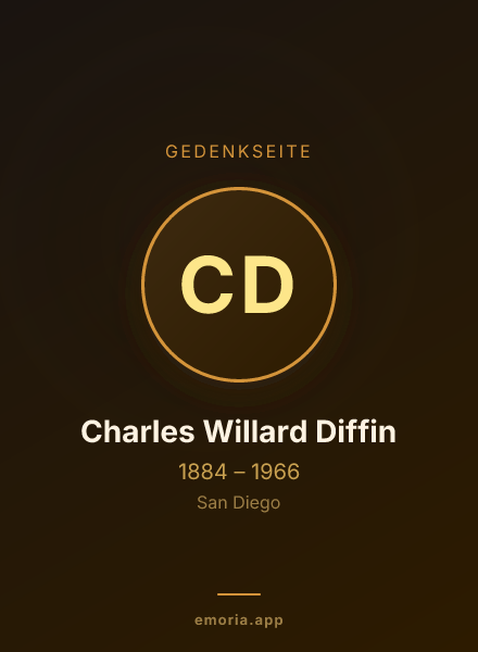Gedenkportrait von Charles Willard Diffin