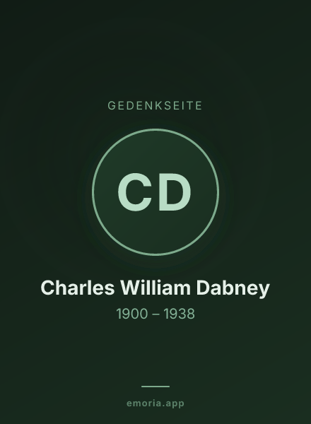 Gedenkportrait von Charles William Dabney