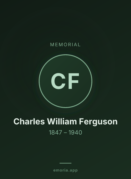 Memorial portrait of Charles William Ferguson