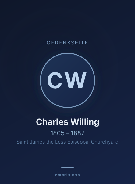 Gedenkportrait von Charles Willing