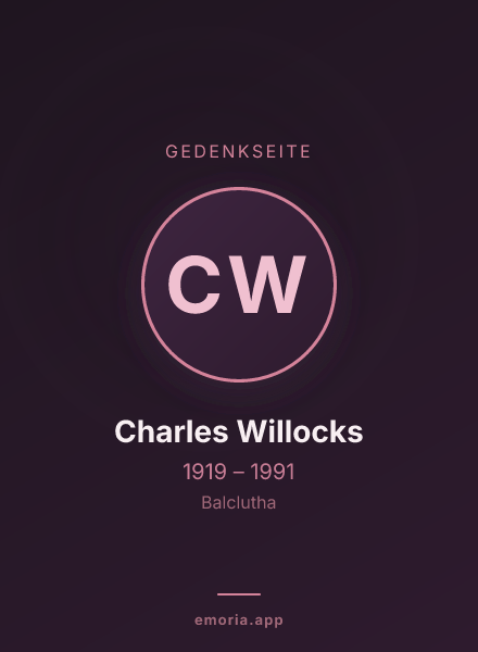 Gedenkportrait von Charles Willocks
