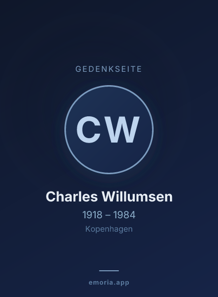 Gedenkportrait von Charles Willumsen