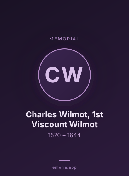 Memorial portrait of Charles Wilmot, 1st Viscount Wilmot