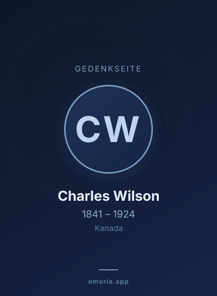 Gedenkportrait von Charles Wilson