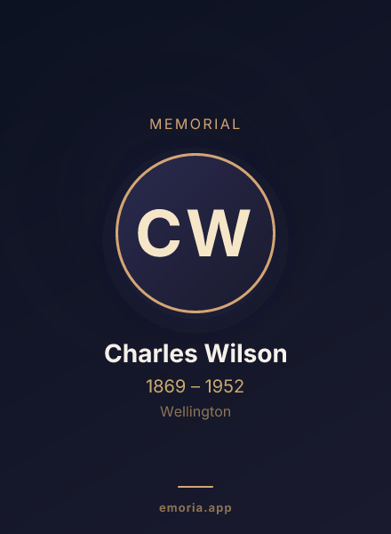 Memorial portrait of Charles Wilson