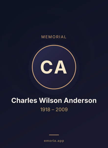Memorial portrait of Charles Wilson Anderson