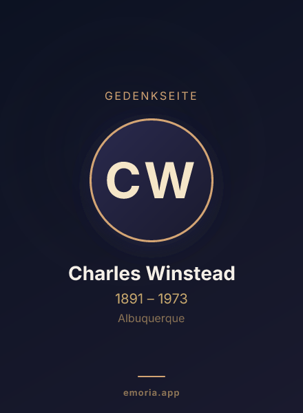 Gedenkportrait von Charles Winstead