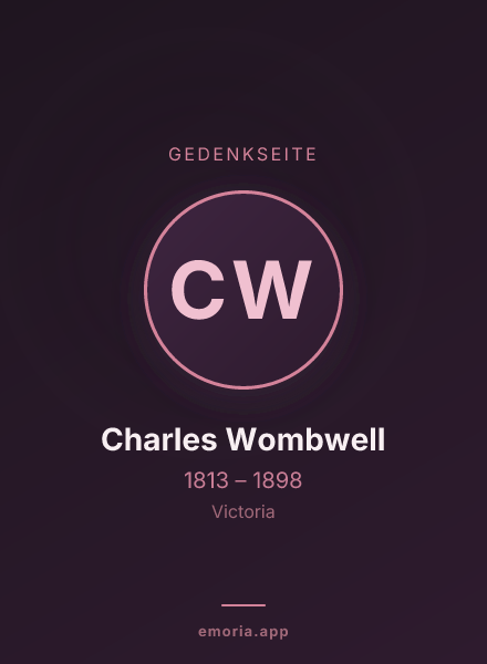 Gedenkportrait von Charles Wombwell