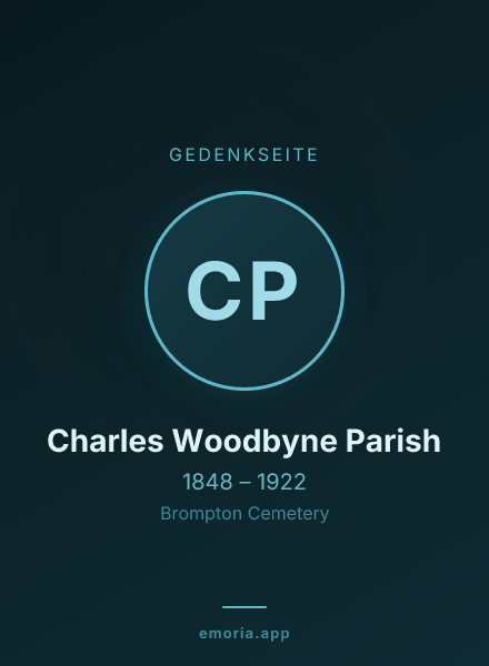 Gedenkportrait von Charles Woodbyne Parish