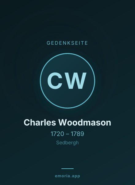 Gedenkportrait von Charles Woodmason