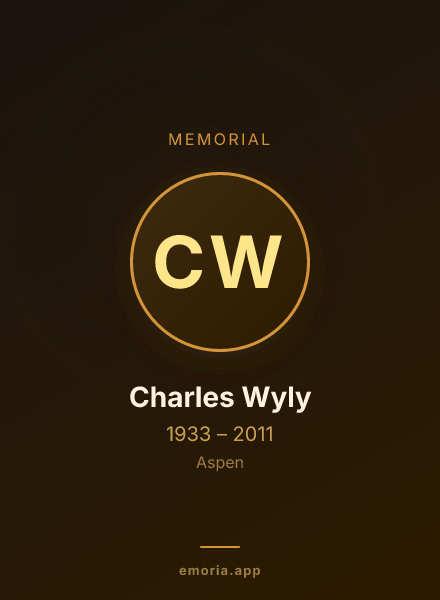 Memorial portrait of Charles Wyly