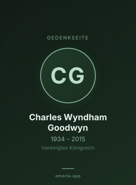 Gedenkportrait von Charles Wyndham Goodwyn