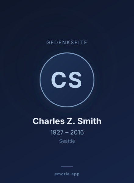 Gedenkportrait von Charles Z. Smith