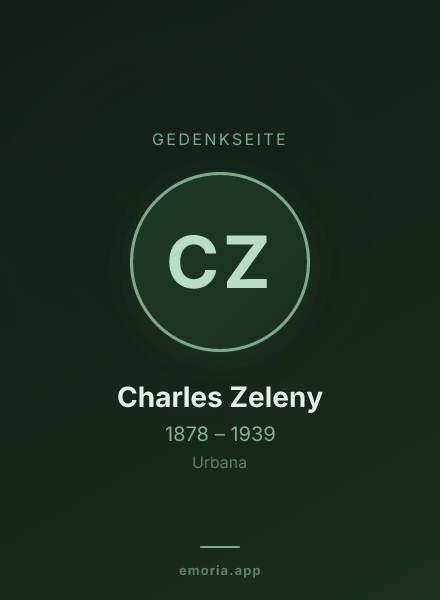 Gedenkportrait von Charles Zeleny