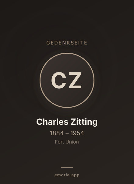 Gedenkportrait von Charles Zitting