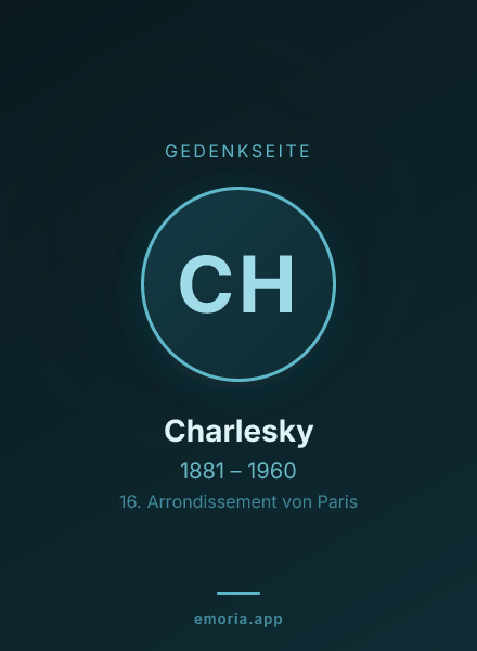 Gedenkportrait von Charlesky