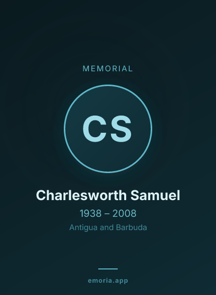 Memorial portrait of Charlesworth Samuel