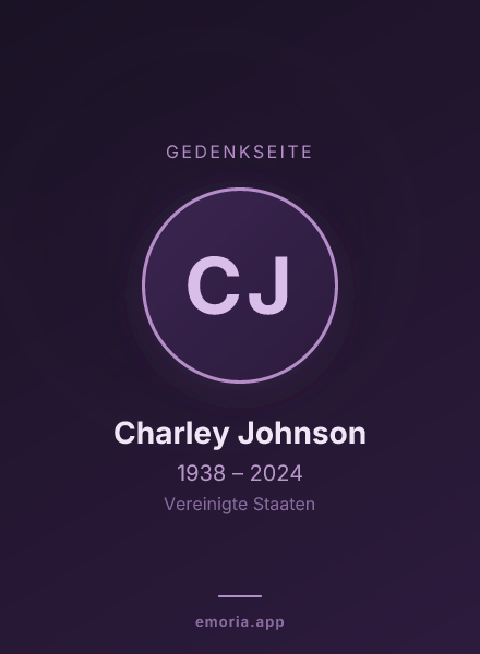 Gedenkportrait von Charley Johnson