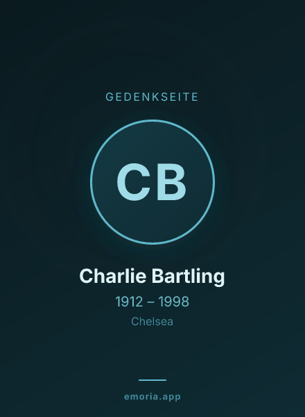 Gedenkportrait von Charlie Bartling
