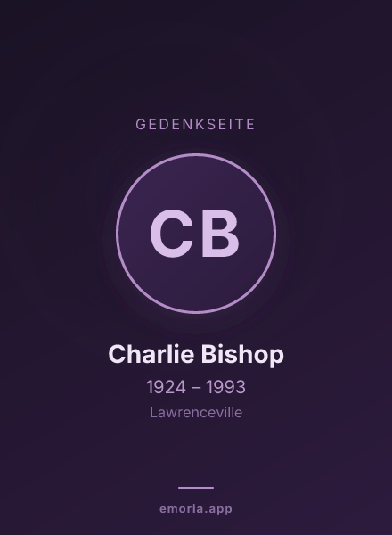 Gedenkportrait von Charlie Bishop