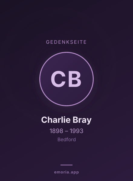 Gedenkportrait von Charlie Bray