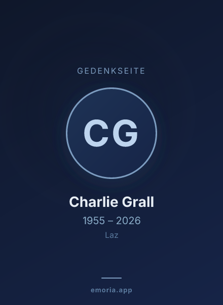 Gedenkportrait von Charlie Grall