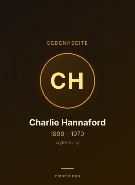 Gedenkportrait von Charlie Hannaford