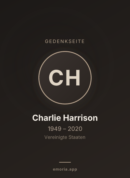 Gedenkportrait von Charlie Harrison