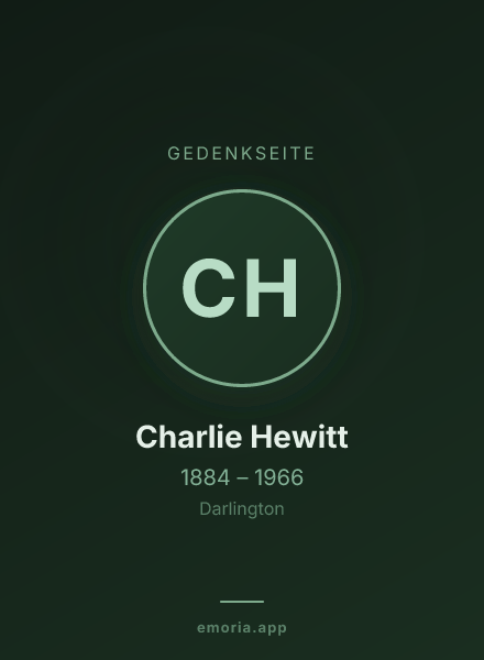 Gedenkportrait von Charlie Hewitt