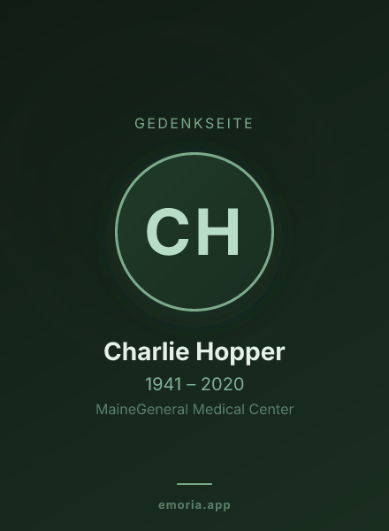 Gedenkportrait von Charlie Hopper